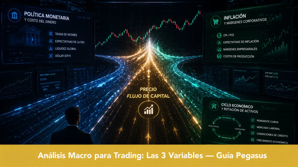 Análisis macro para trading: la guía de las 3 variables que mueven todo