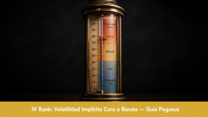 IV Rank explicado: cómo saber si una opción está cara o barata de verdad