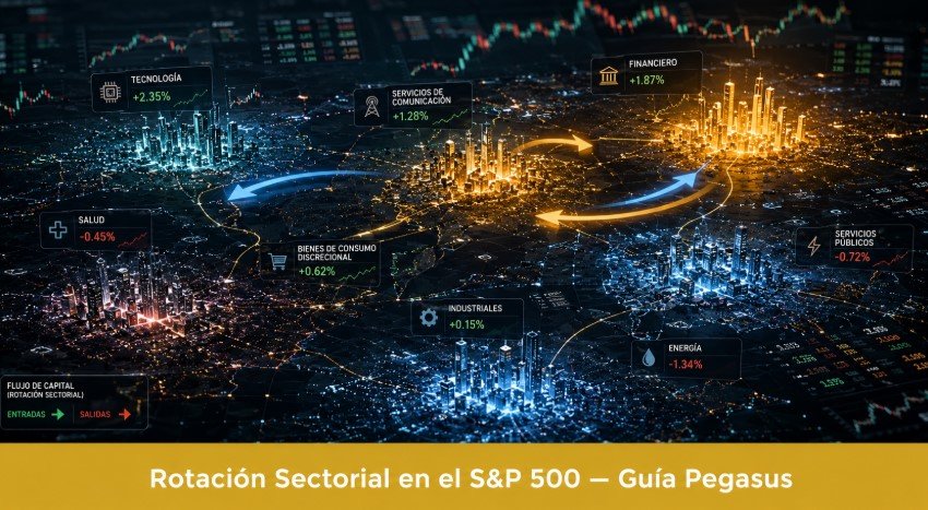 Rotación sectorial: qué sectores lideran el S&P 500 hoy y por qué importa